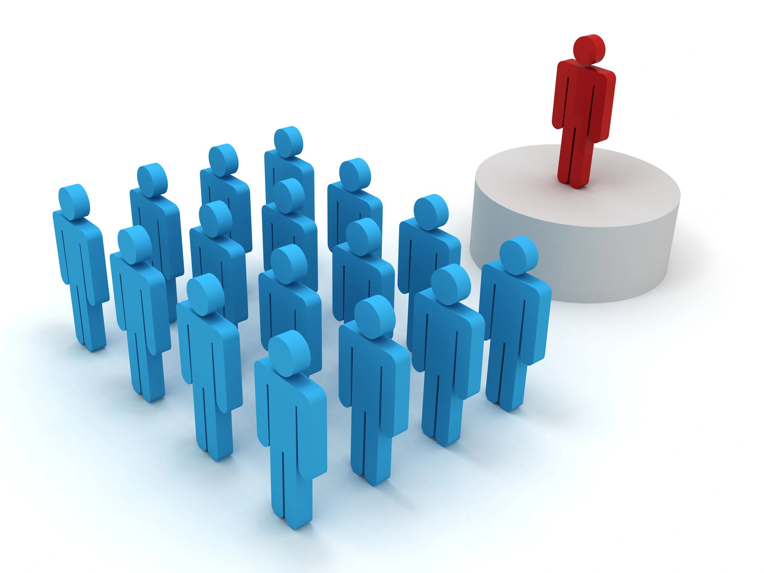 Leadership team leader different